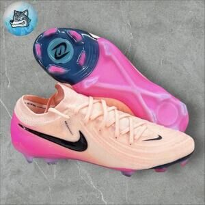 Nike Phantom Gx II 2 Elite Fg Crimson Tint-Black-Pink Blast Sz 11.5 FJ2559-800